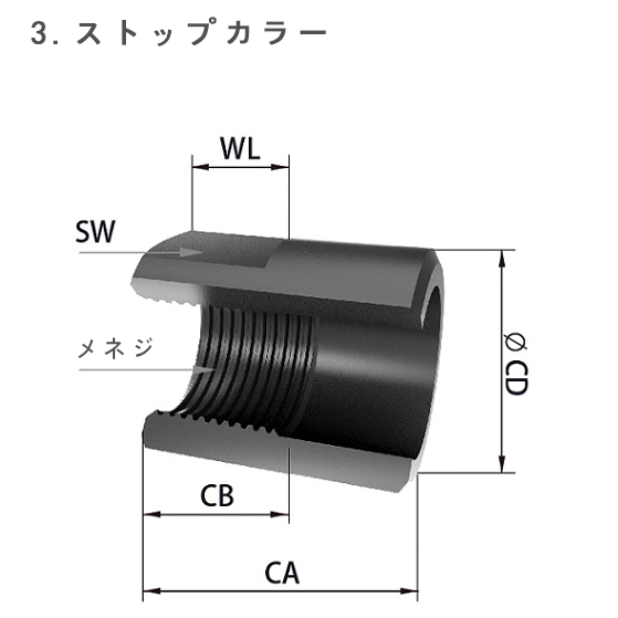 ストップカラー メネジ